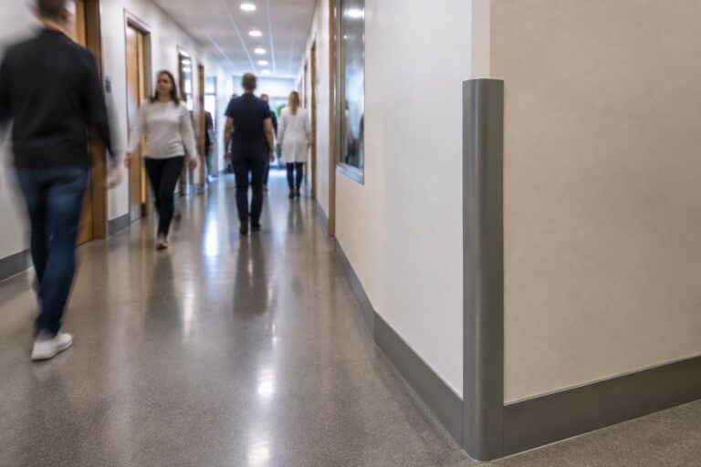 découvrez comment protéger les angles d’un mur dans un couloir étroit très fréquenté grâce à des solutions résistantes, discrètes et faciles à installer.